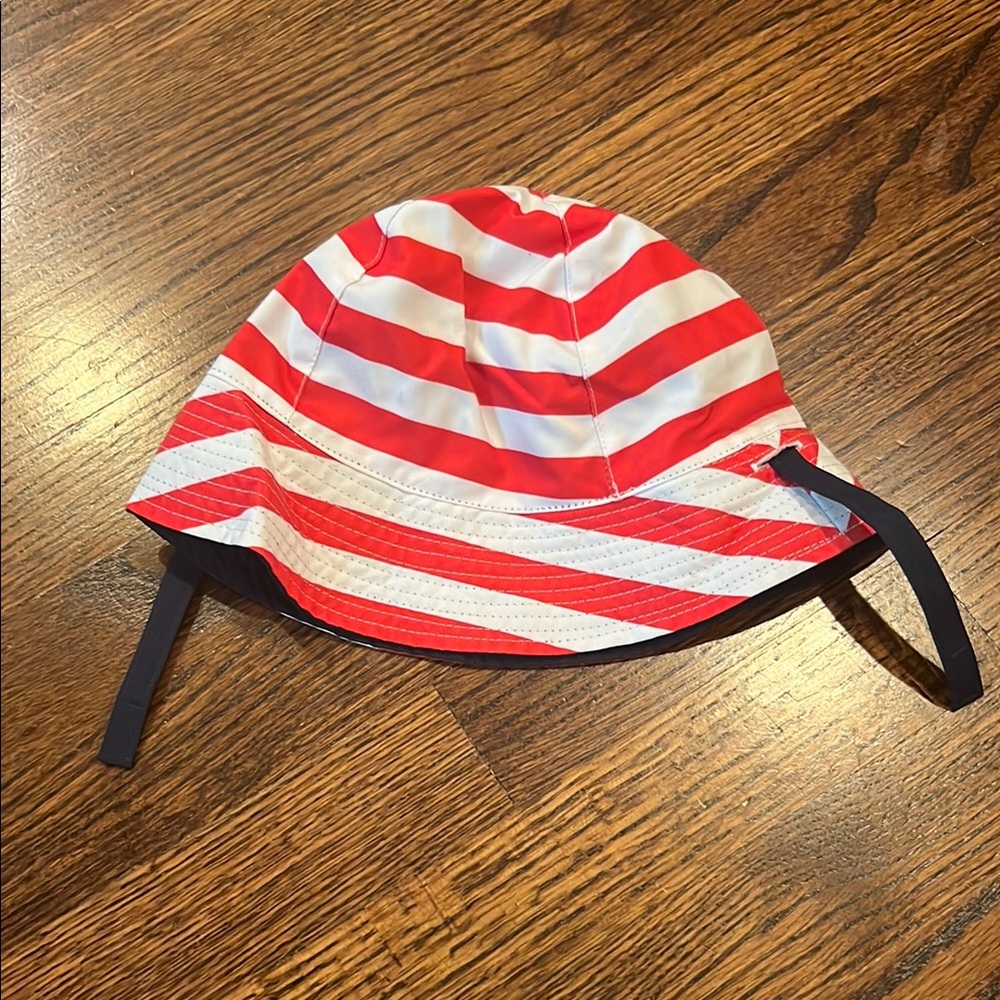 Cat & Jack Red and White Striped Bucket Hat, NWOT, 4th of July